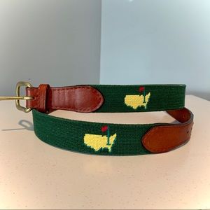 Masters Smathers & Branson Needlepoint Belt Green